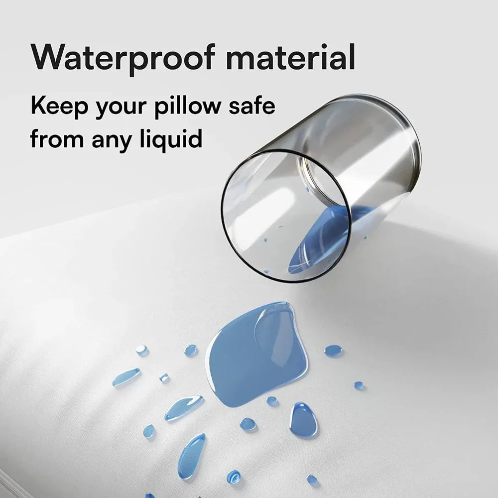 4 Pack Pillow Protectors Zippered Queen 20x30 Inches Smooth 5060545020548